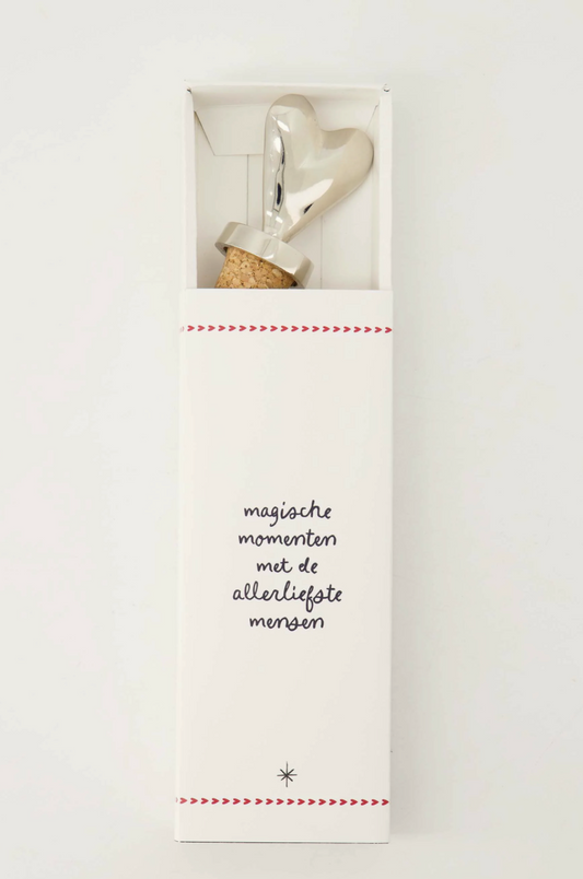 Zusss Wijnstopper Metaal Hartje