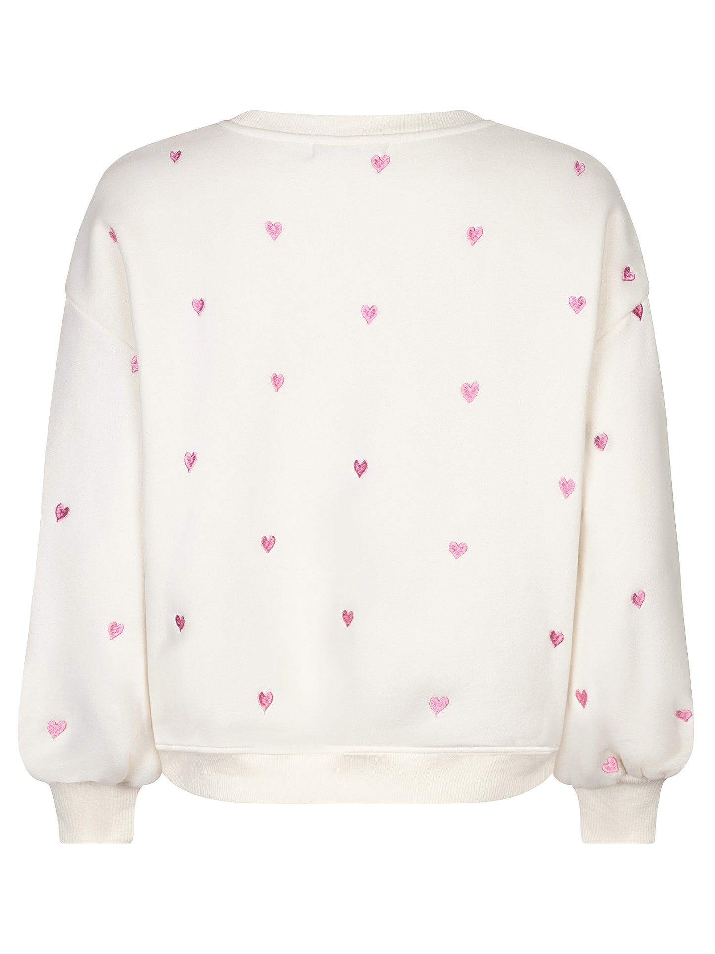 Ydence Sweater Hearts Ecru/Pink