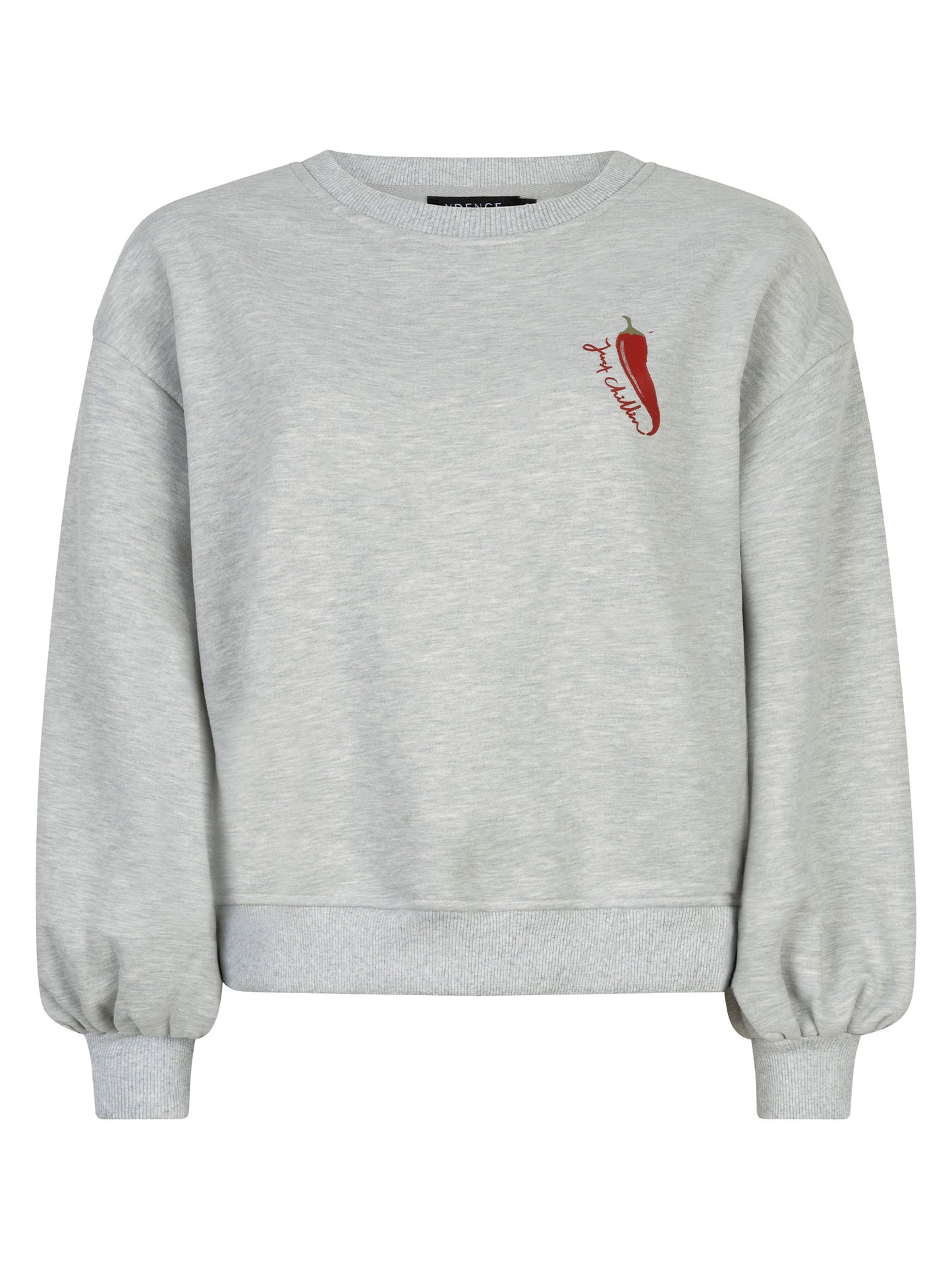 Ydence Sweater Just chillin Grey melange
