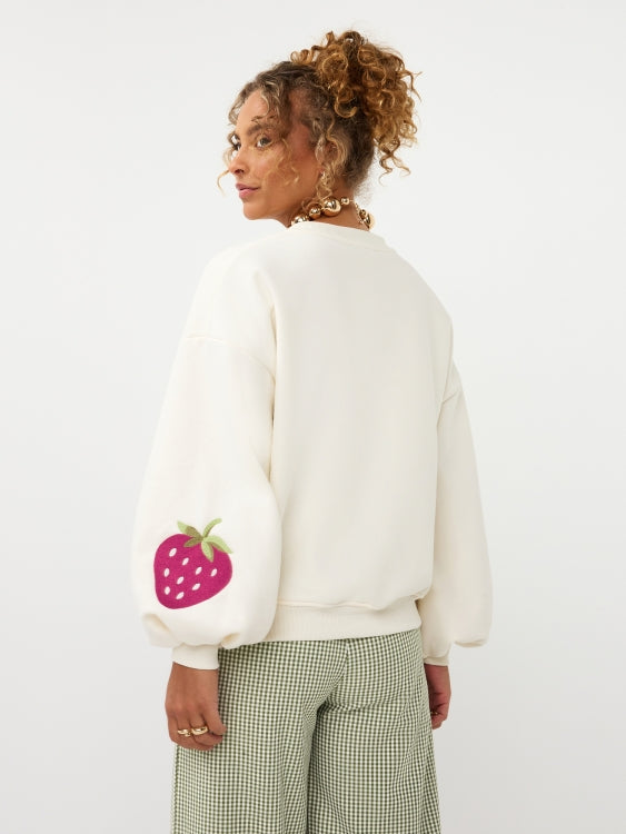 Ydence Sweater Strawberry Ecru