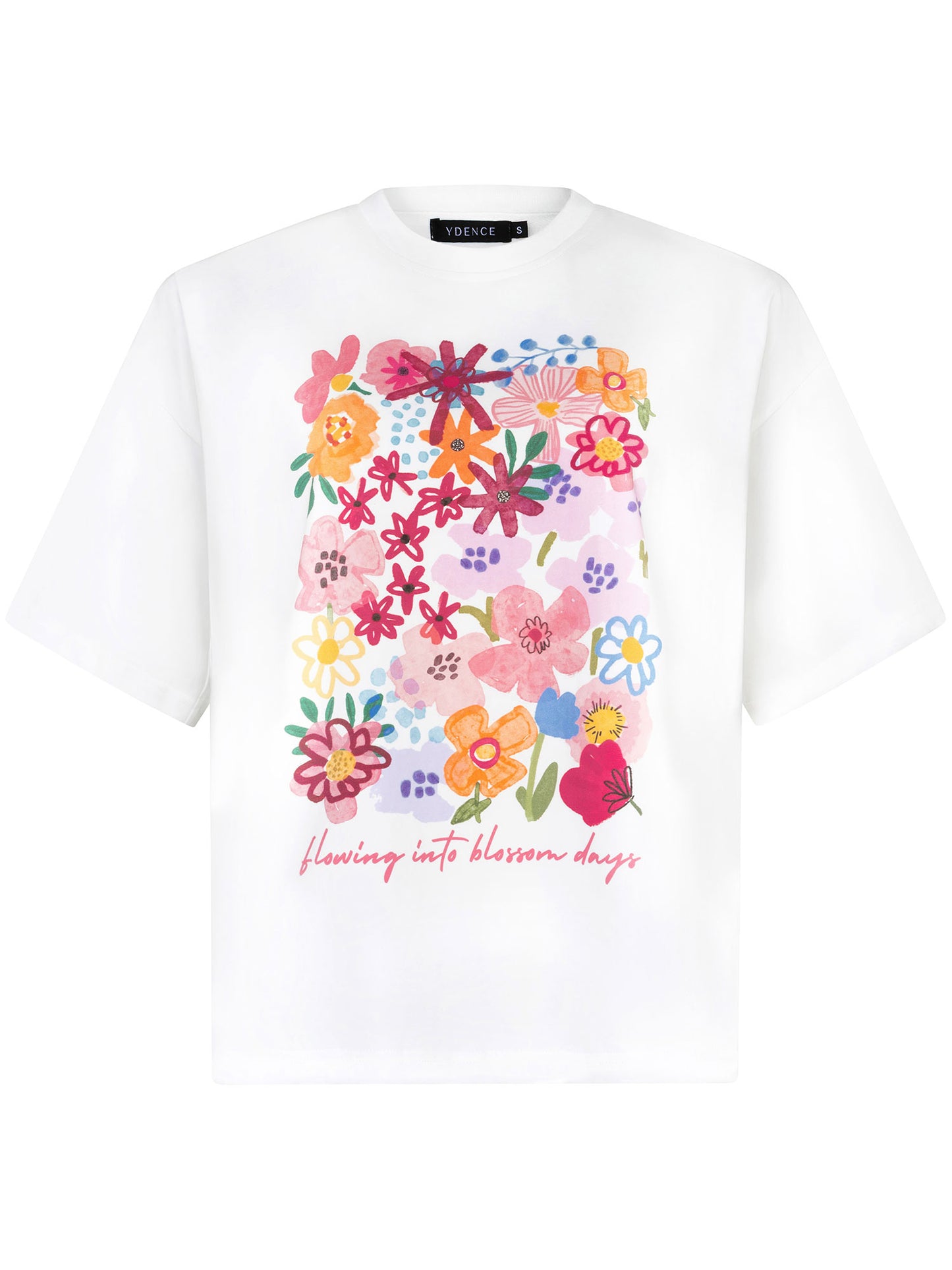 Ydence T-shirt Blossom days off White