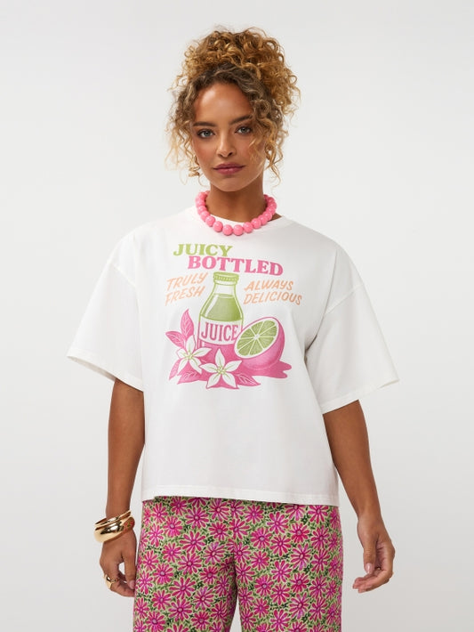 Ydence T-shirt Juicy bottle berry pink