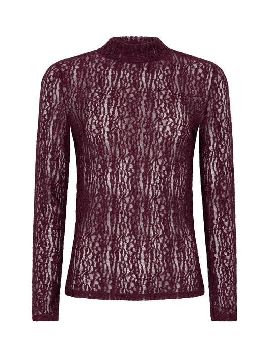 Ydence top roberta aubergine