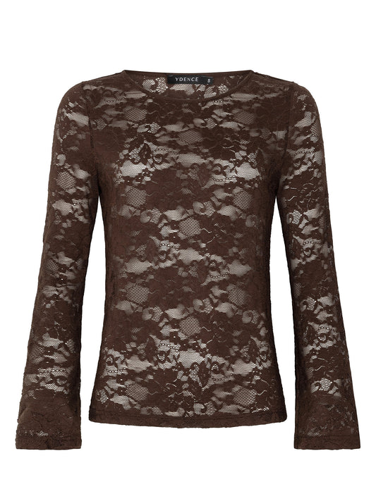 Ydence Top Ylene dark Brown