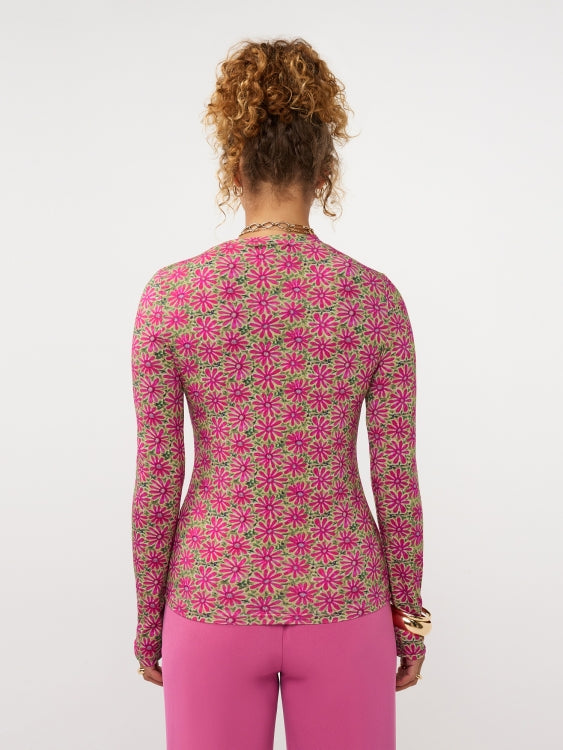 Ydence Top Christine pink Flower