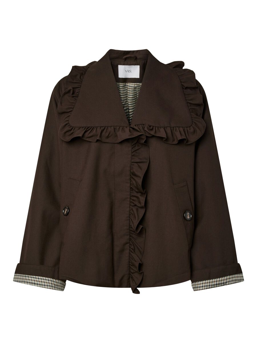 YASHERLA LS SHORT JACKET NOOS coffee bean