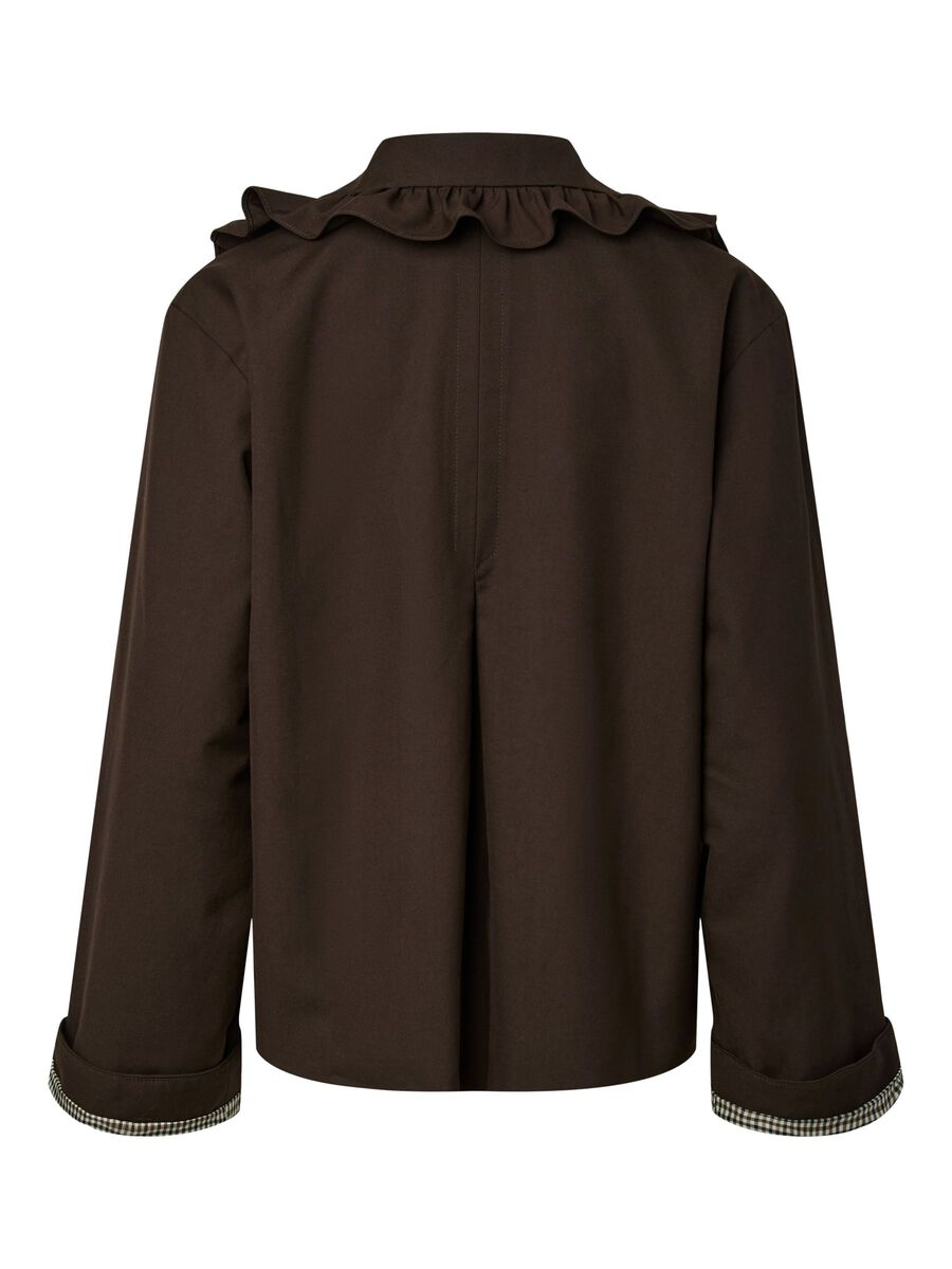 YASHERLA LS SHORT JACKET NOOS coffee bean