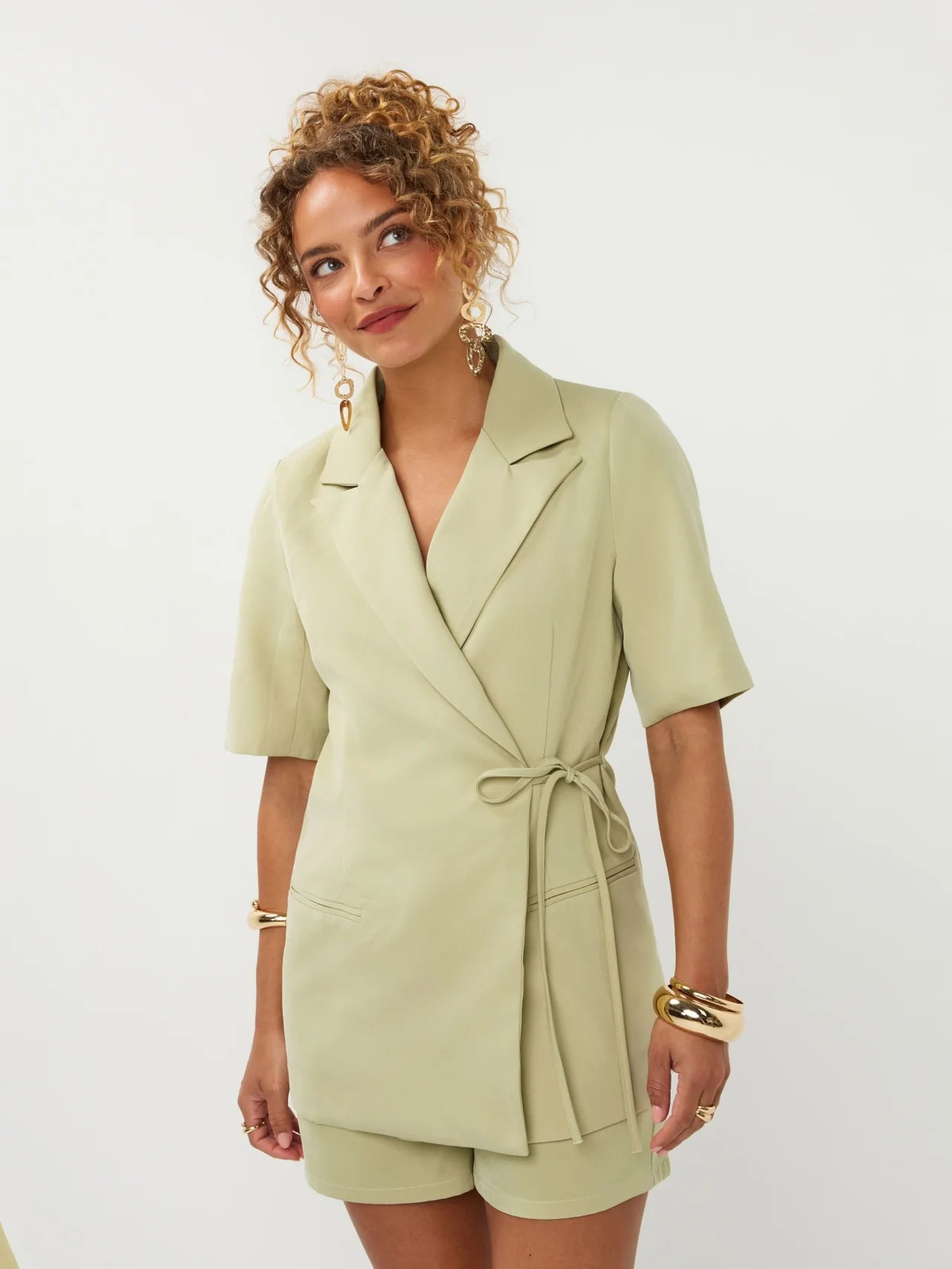 Ydence Blazer Lucille Pistachio