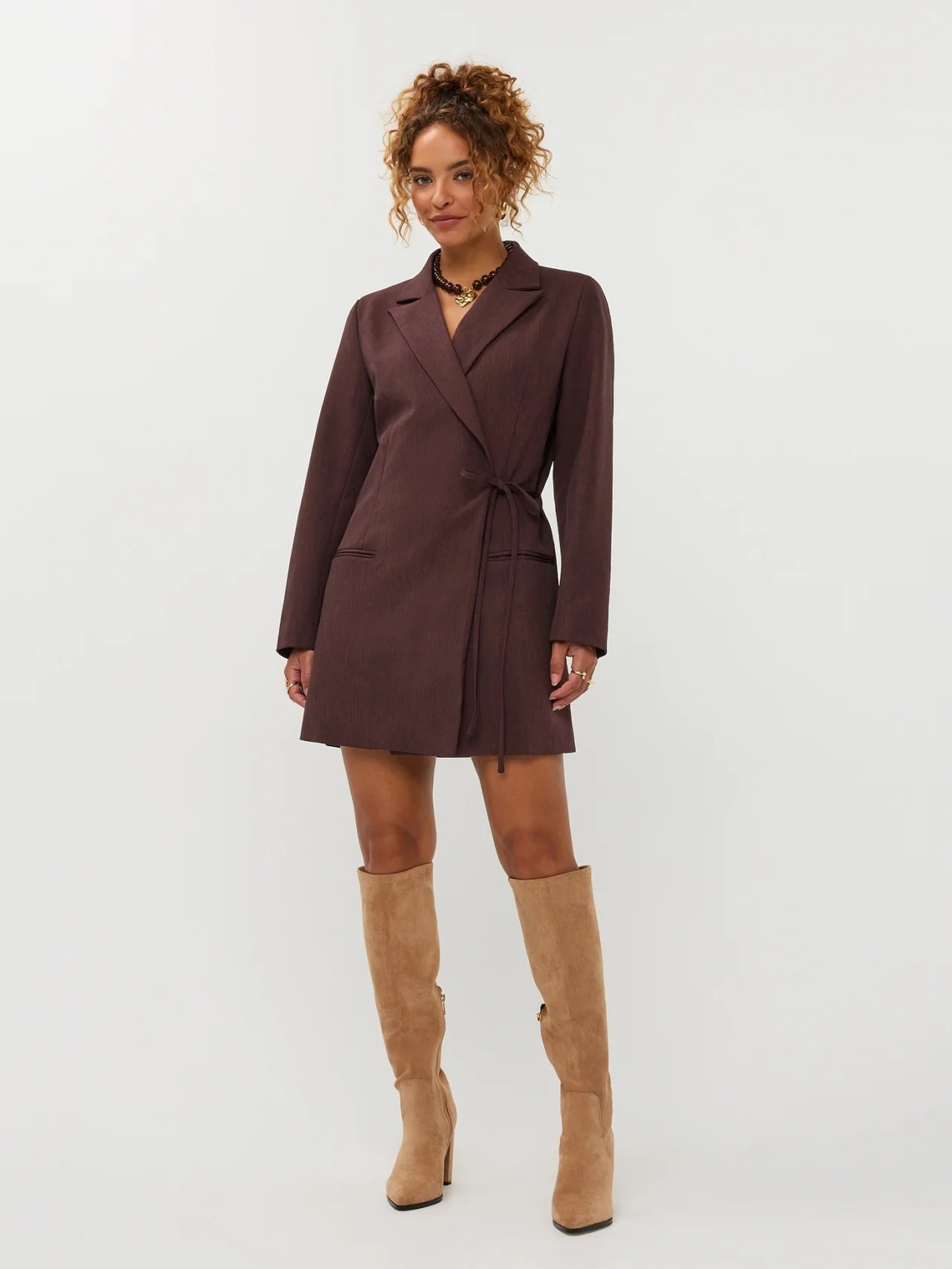 Ydence Dress April Brown