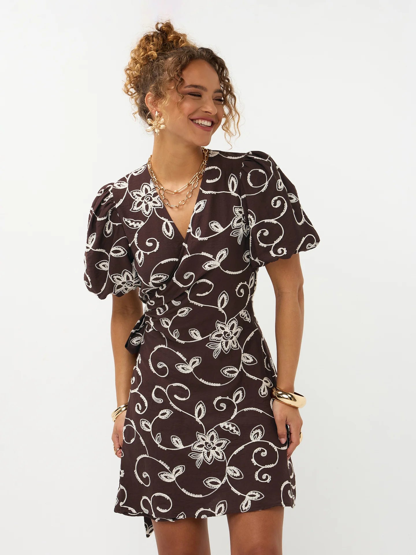 Ydence Dress Saphira dark brown