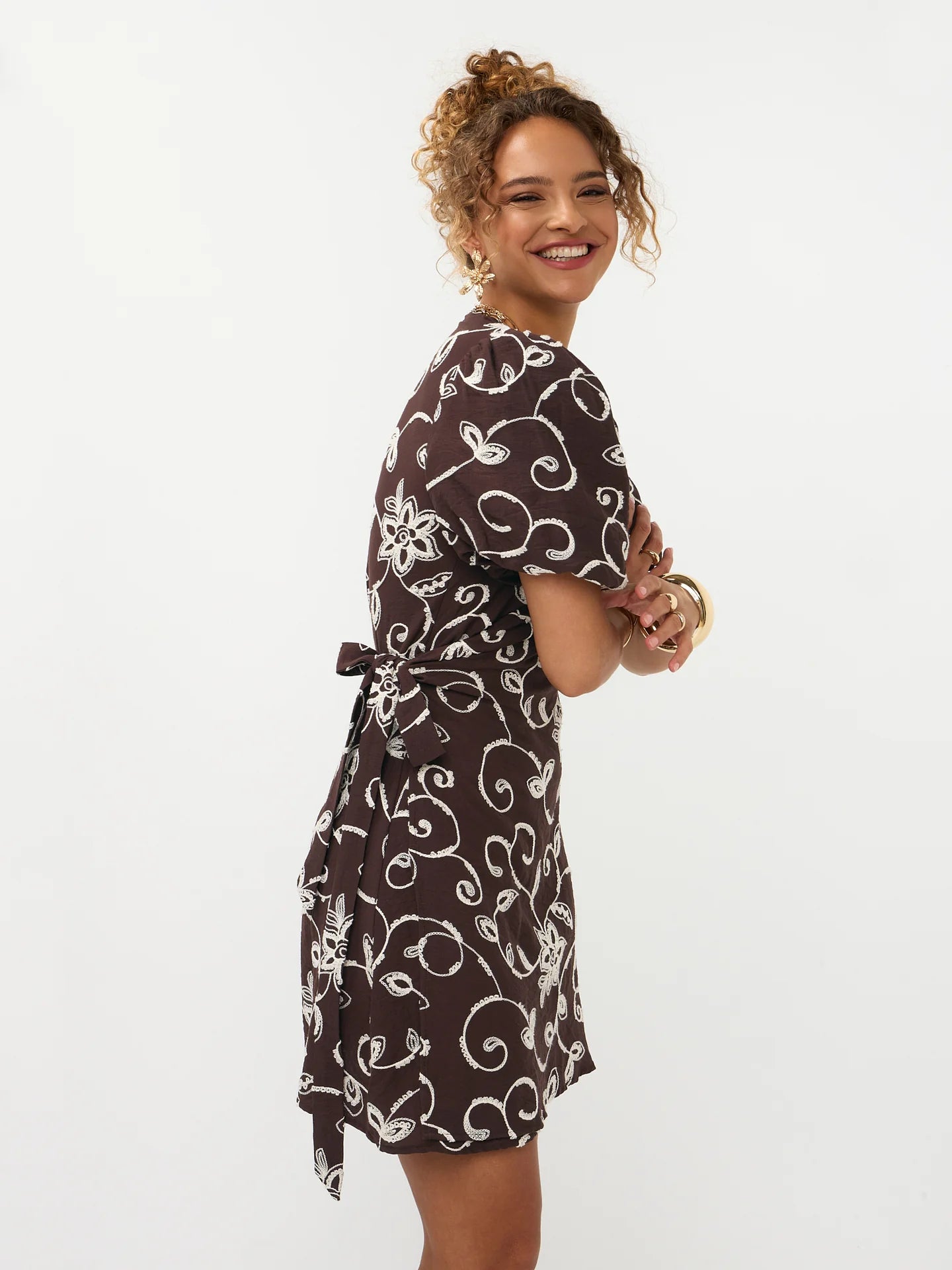 Ydence Dress Saphira dark brown