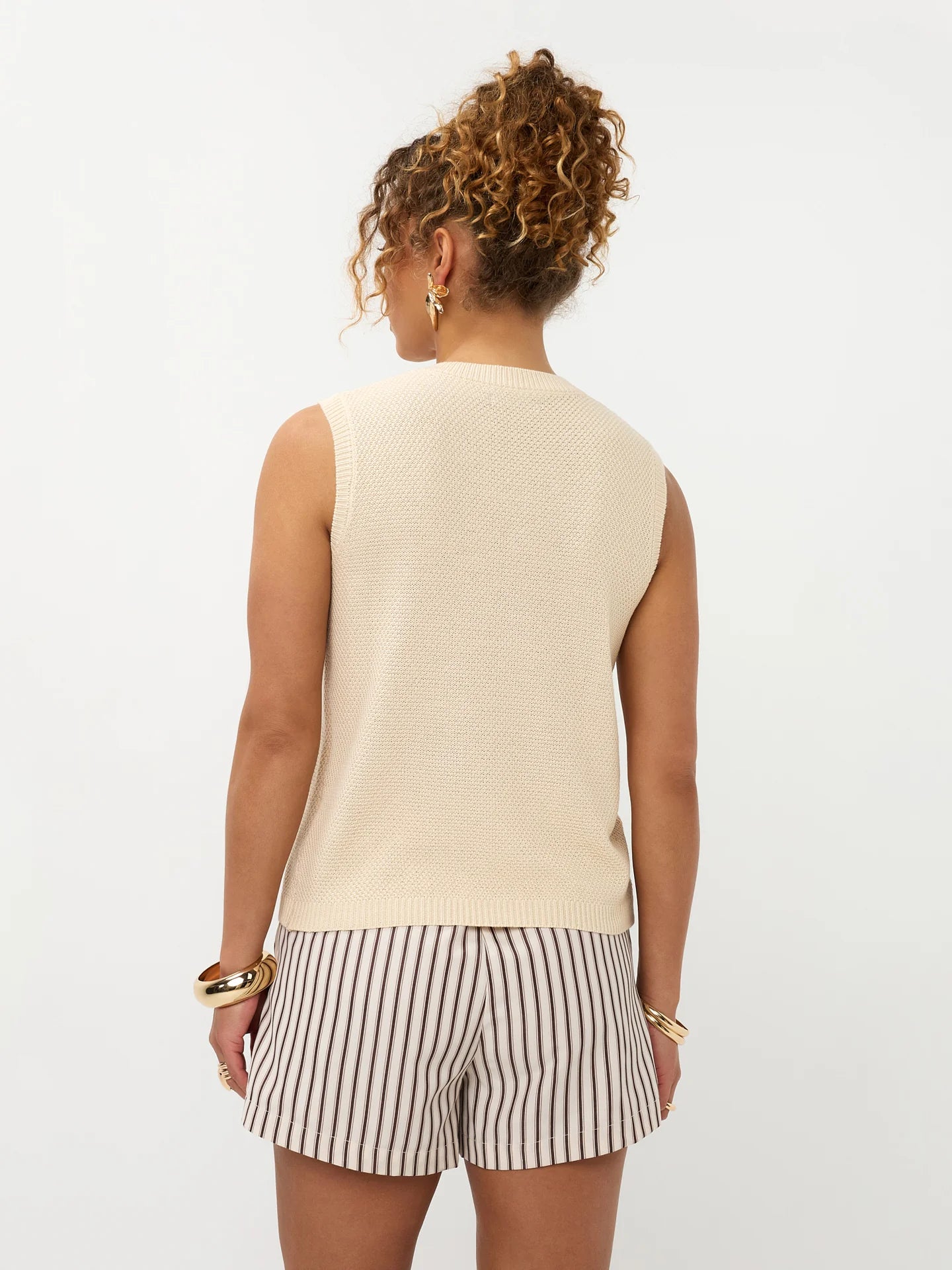 Ydence Knitted top Mona ecru