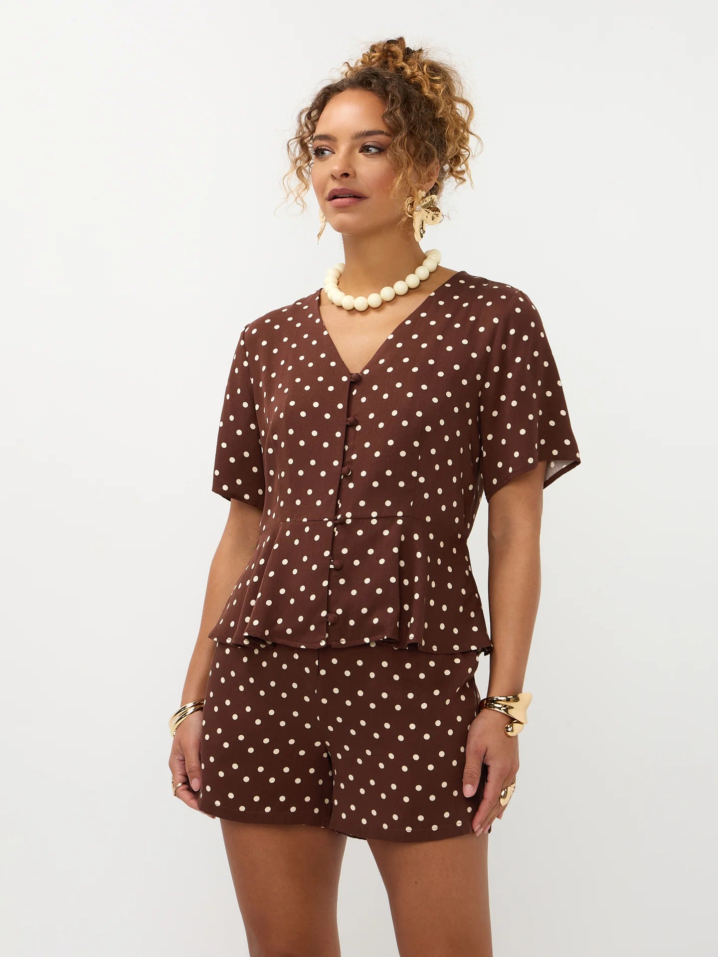 Ydence Short Adeline Brown