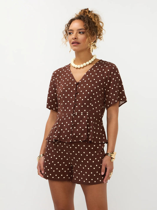 Ydence Short Adeline Brown