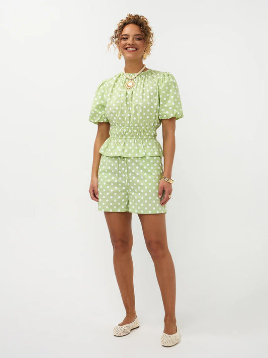 Ydence Short Dolores matcha green