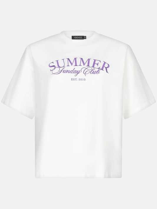 Ydence T-shirt Summer Sunday club Lilac