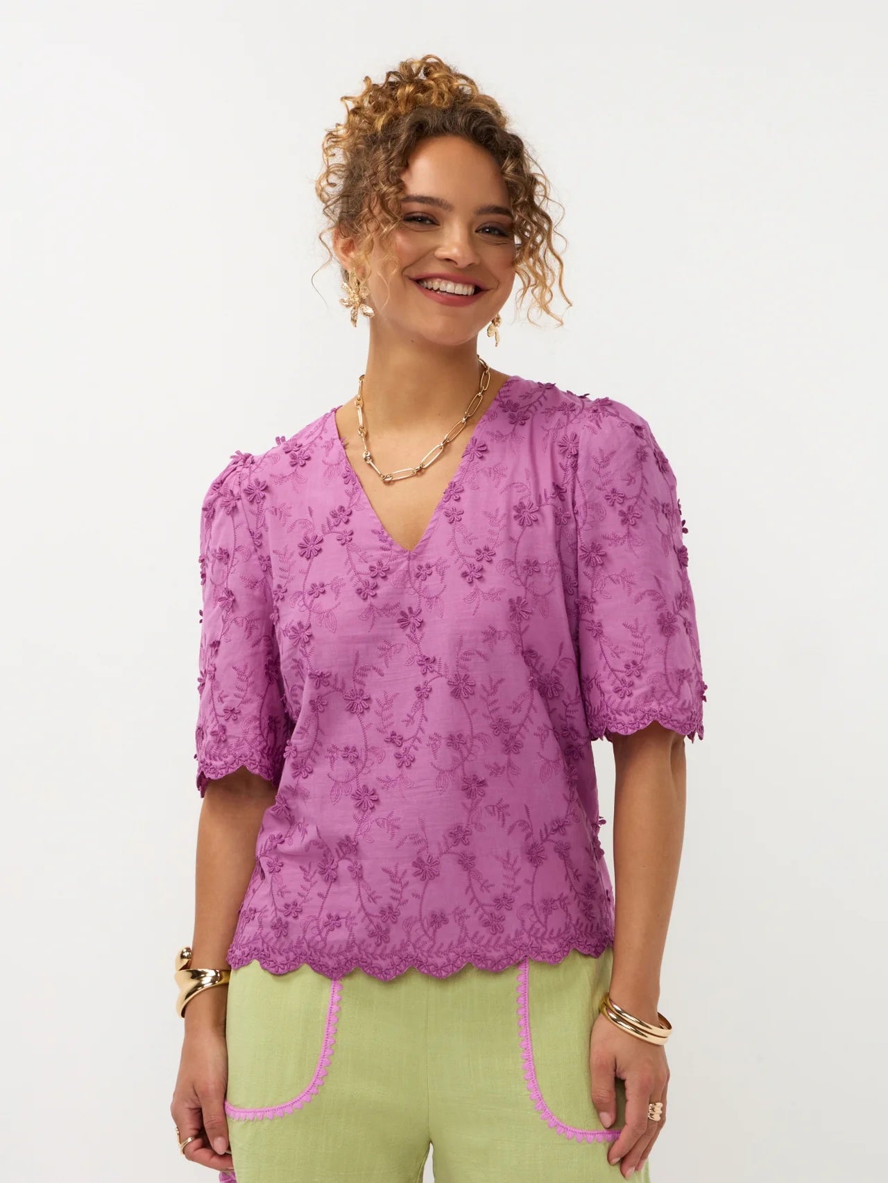 Ydence Top Florence Pink purple