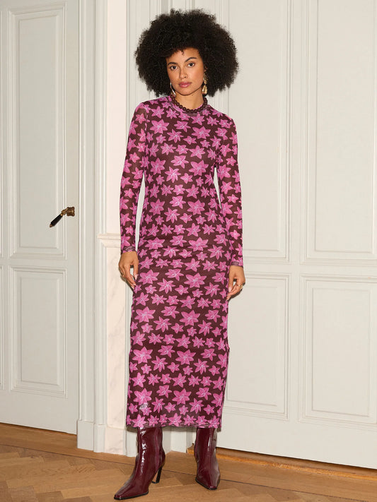 Ydence Dress Lauren Brown flower