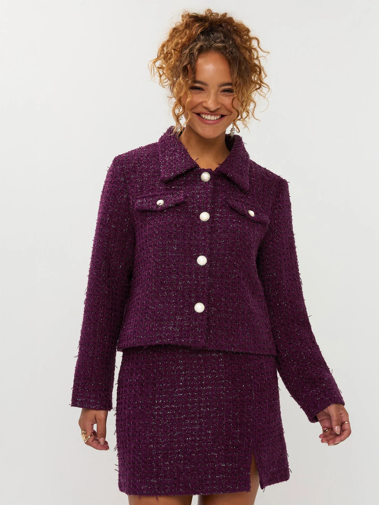 Ydence Jacket Wiske Aubergine