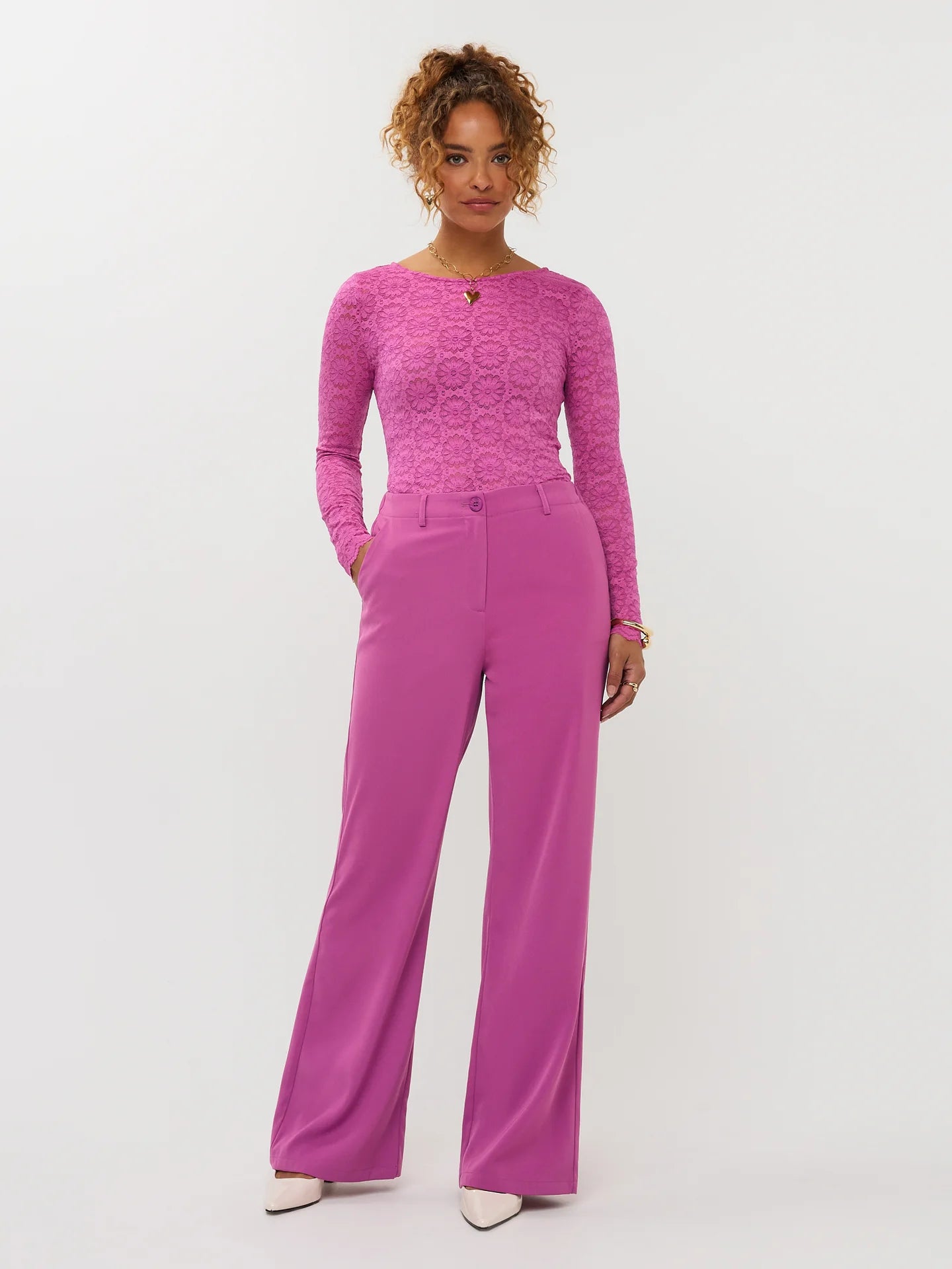 Ydence Pants Solange Fuchsia purple
