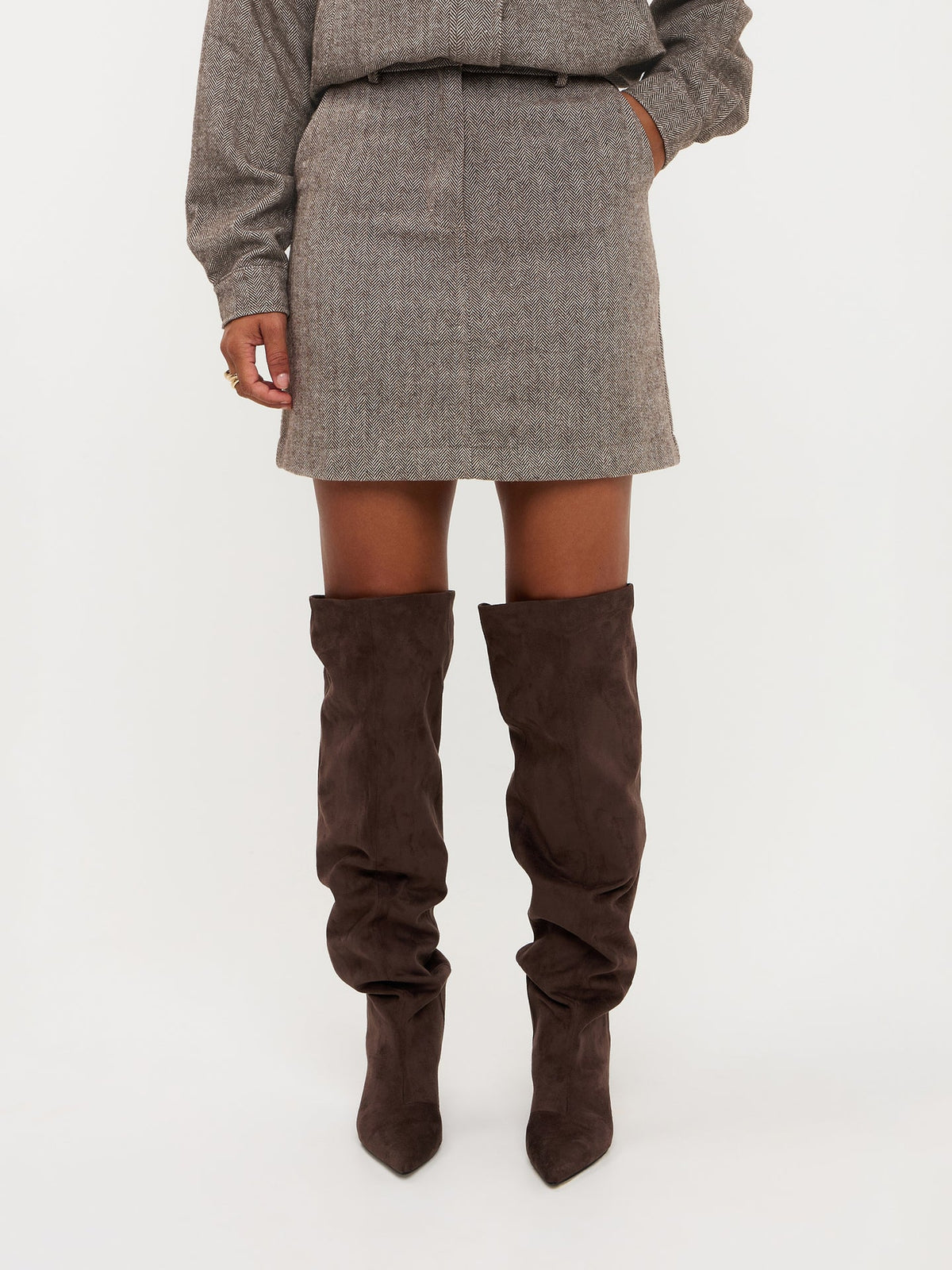 Ydence Skirt Remy dark Brown