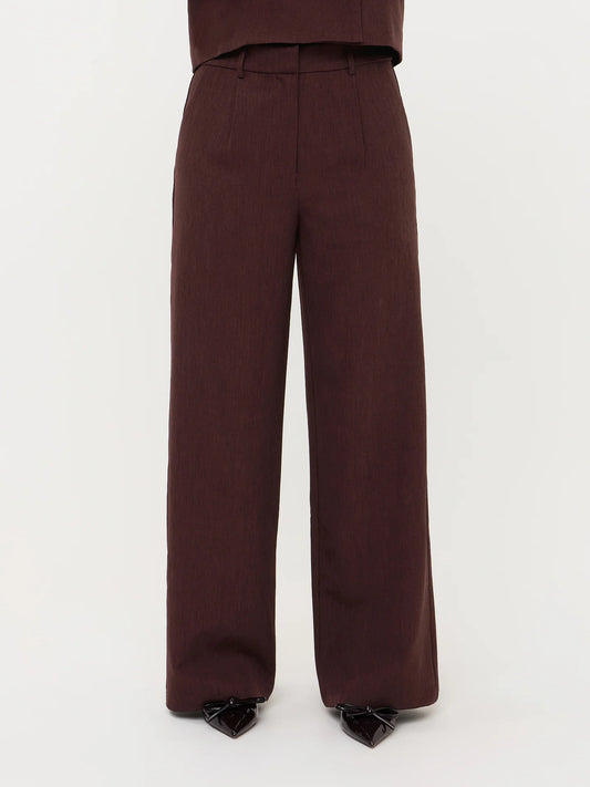 Ydence Pants Dominique Red Brown