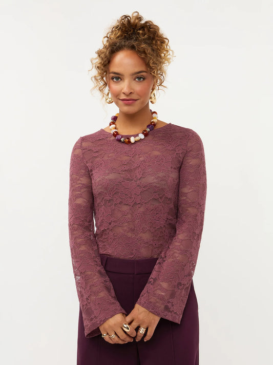 Ydence Top Ylene mauve