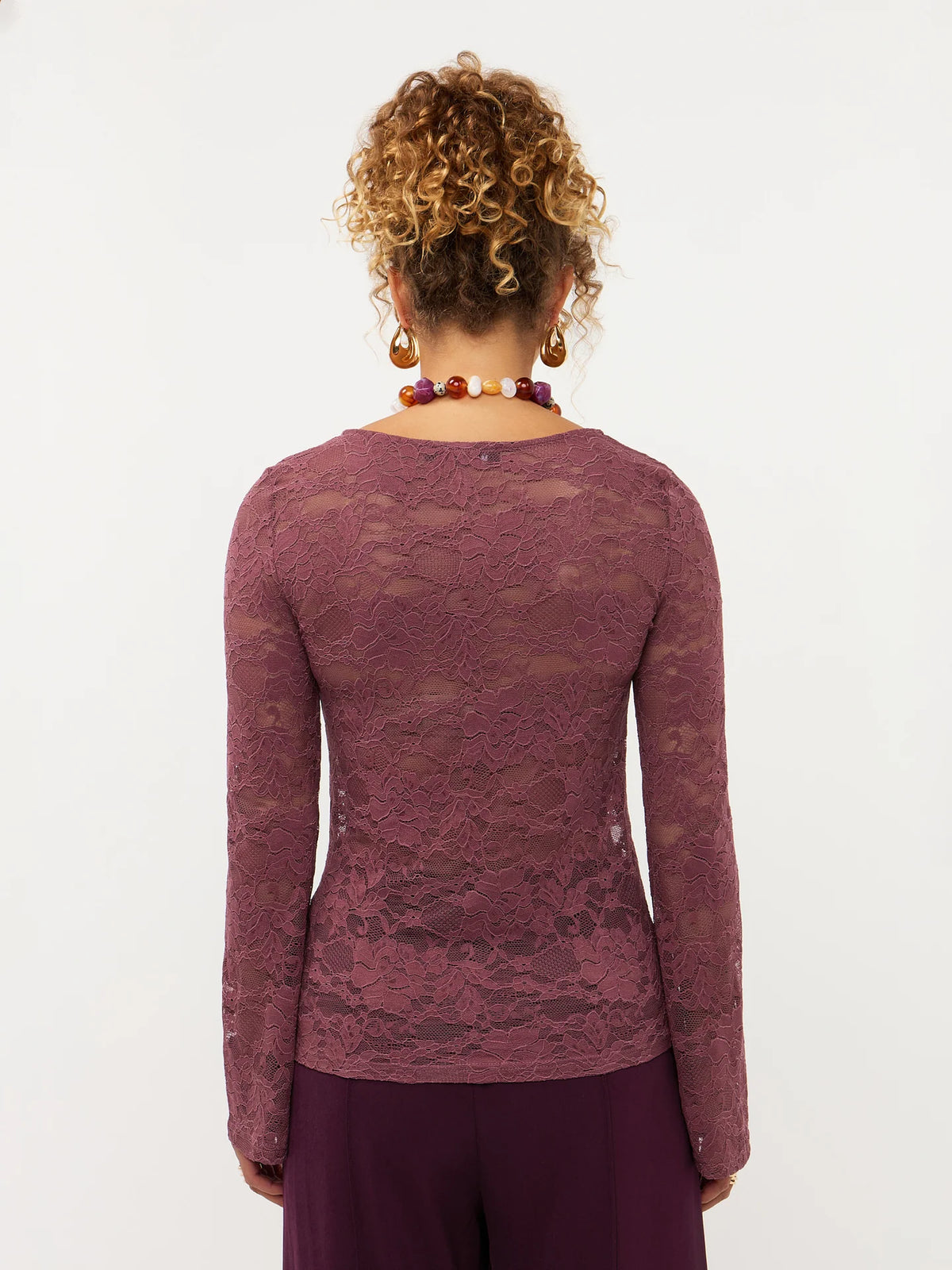 Ydence Top Ylene mauve