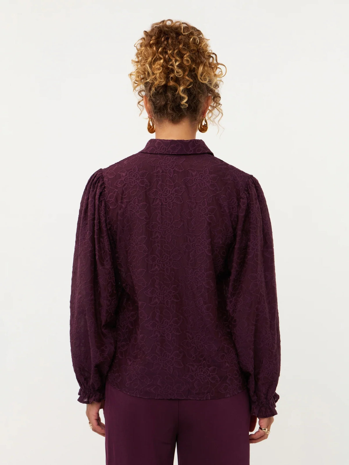 Ydence Blouse Victoria Burgundy