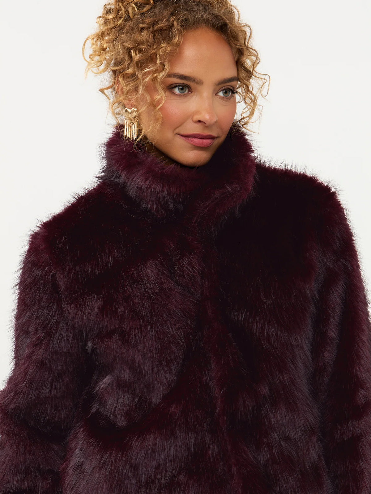 Ydence Coat Chrissy plum
