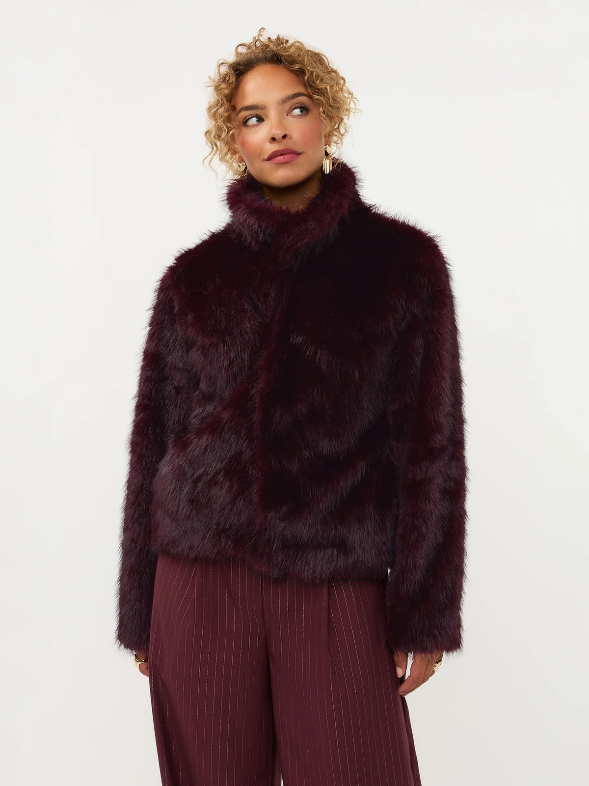 Ydence Coat Chrissy plum