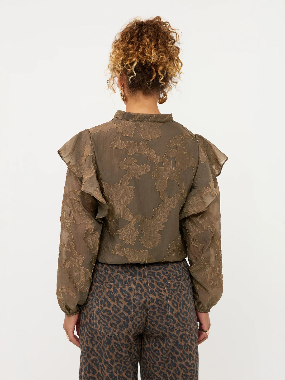 Ydence Blouse Gina Coffee Brown