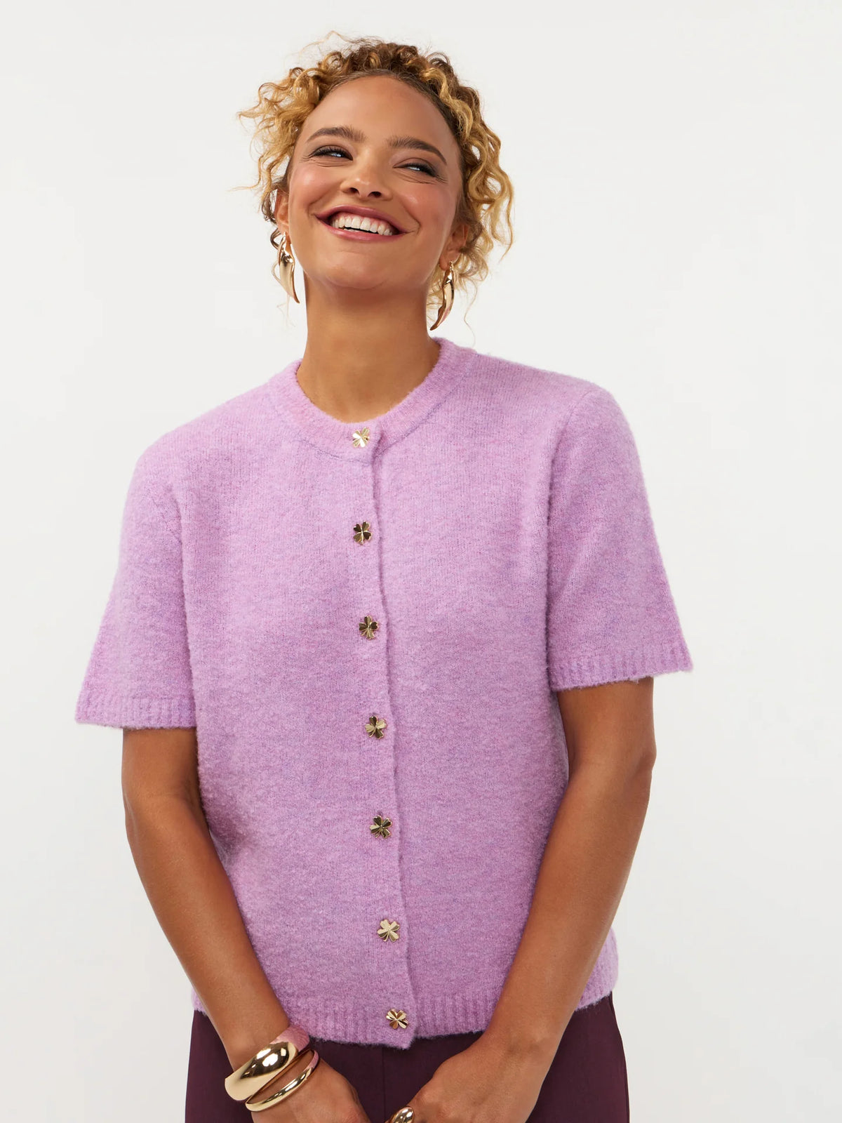Ydence cardigan kitty violet