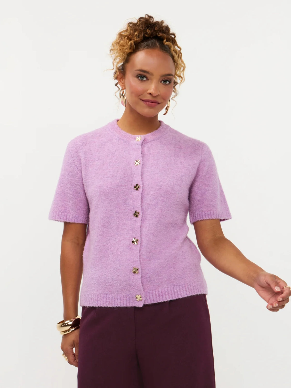 Ydence cardigan kitty violet