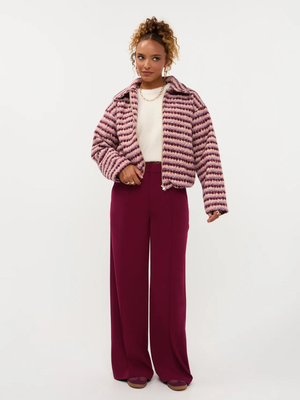 Ydence jacket evelina burgundy
