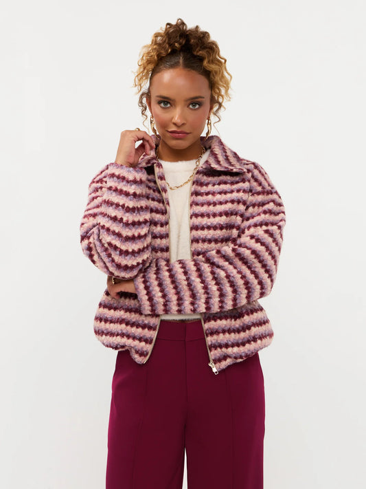 Ydence jacket evelina burgundy