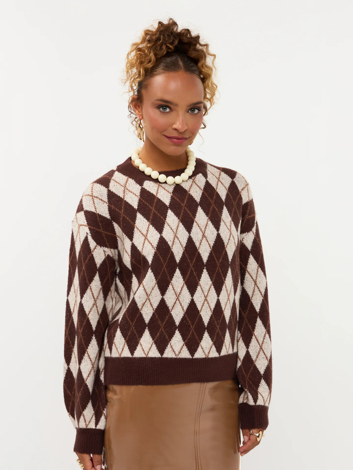 Ydence knitted sweater delliah ecru