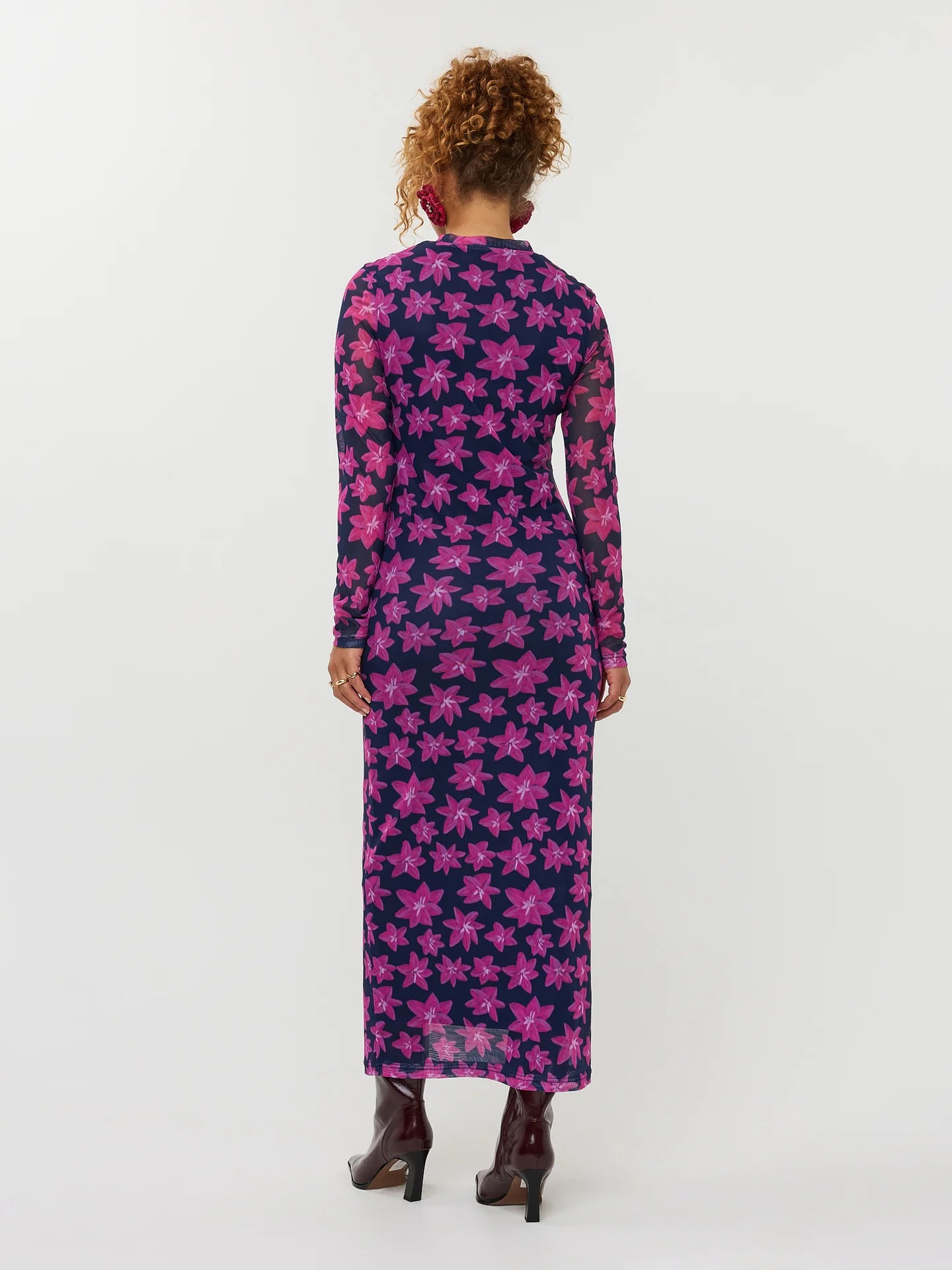 Ydence Dress Inge navy flower