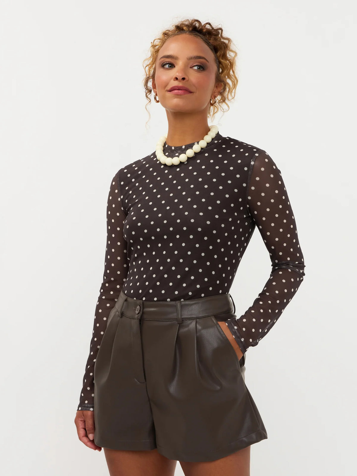 Ydence short jade Brown