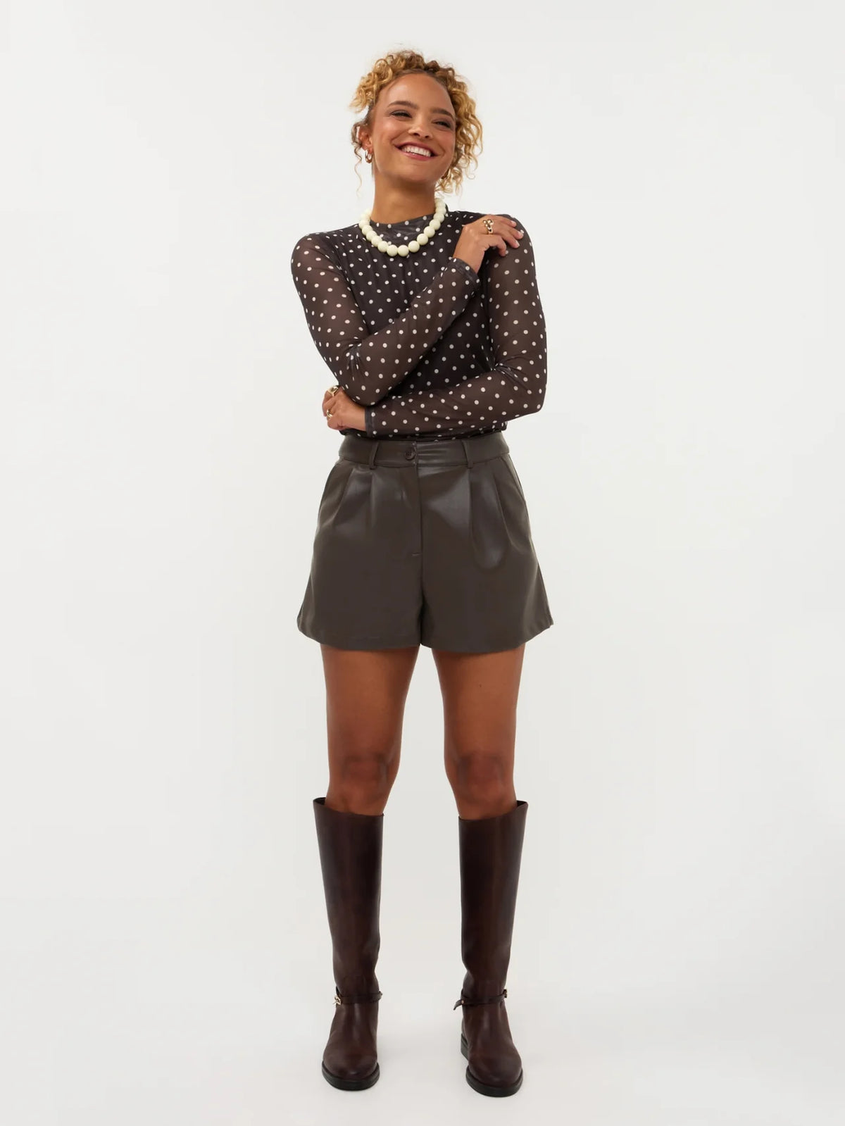 Ydence short jade Brown