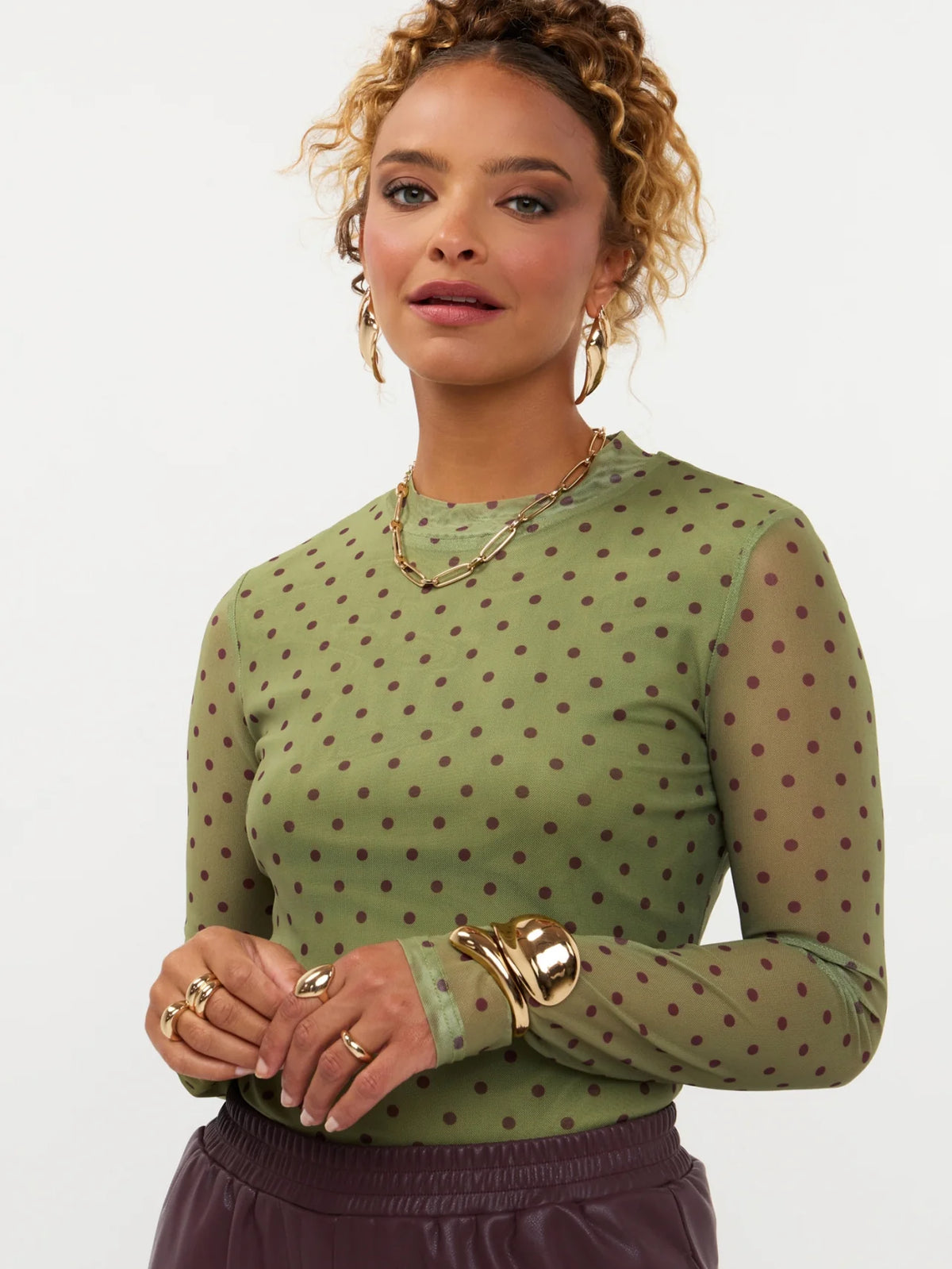 Ydence top bailey green