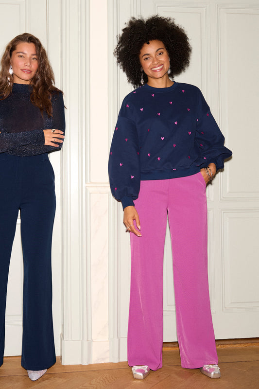 Ydence Pants Solange Fuchsia purple