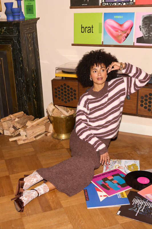 Ydence Knitted skirt Eveline Mocha