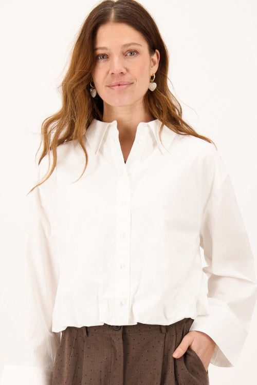 Zusss balloon blouse long sleeve