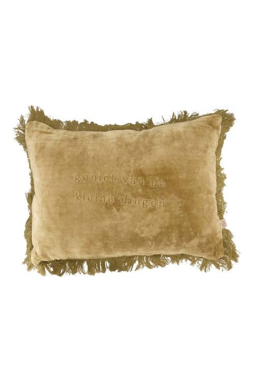 Zusss cushion velvet geniet 35x25cm