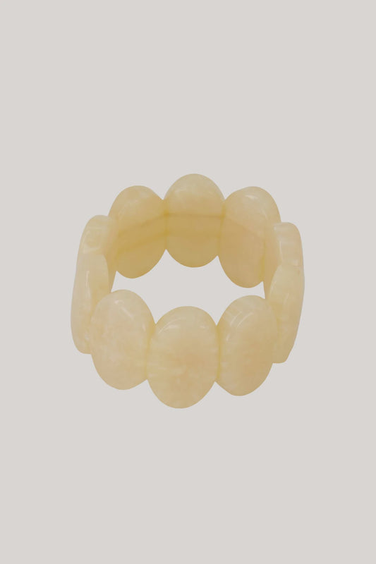 Zusss elastieken brede kralen armband