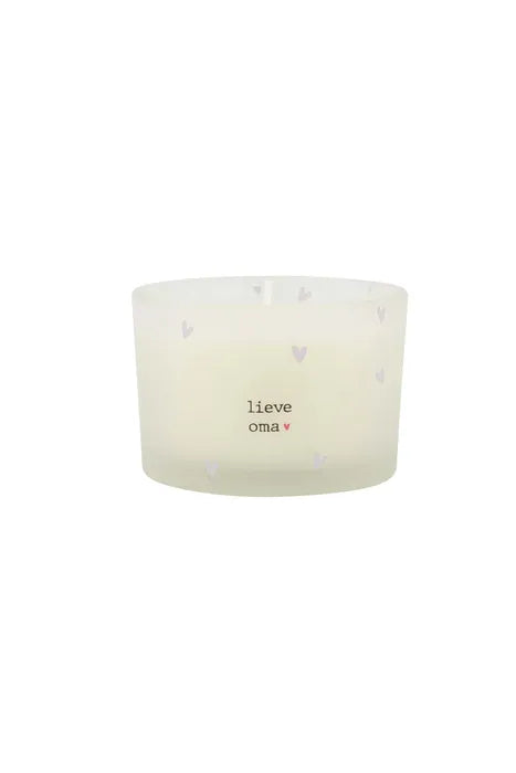 Zusss geurkaars in wikkel lieve oma lichtblauw