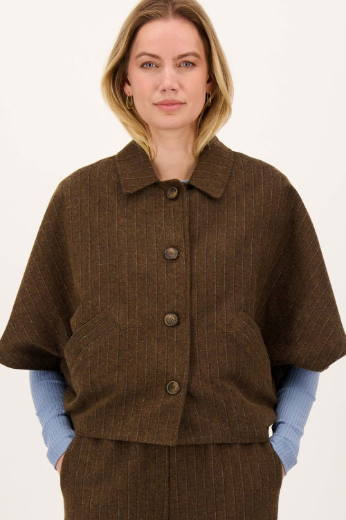 Zusss pinstripe cape