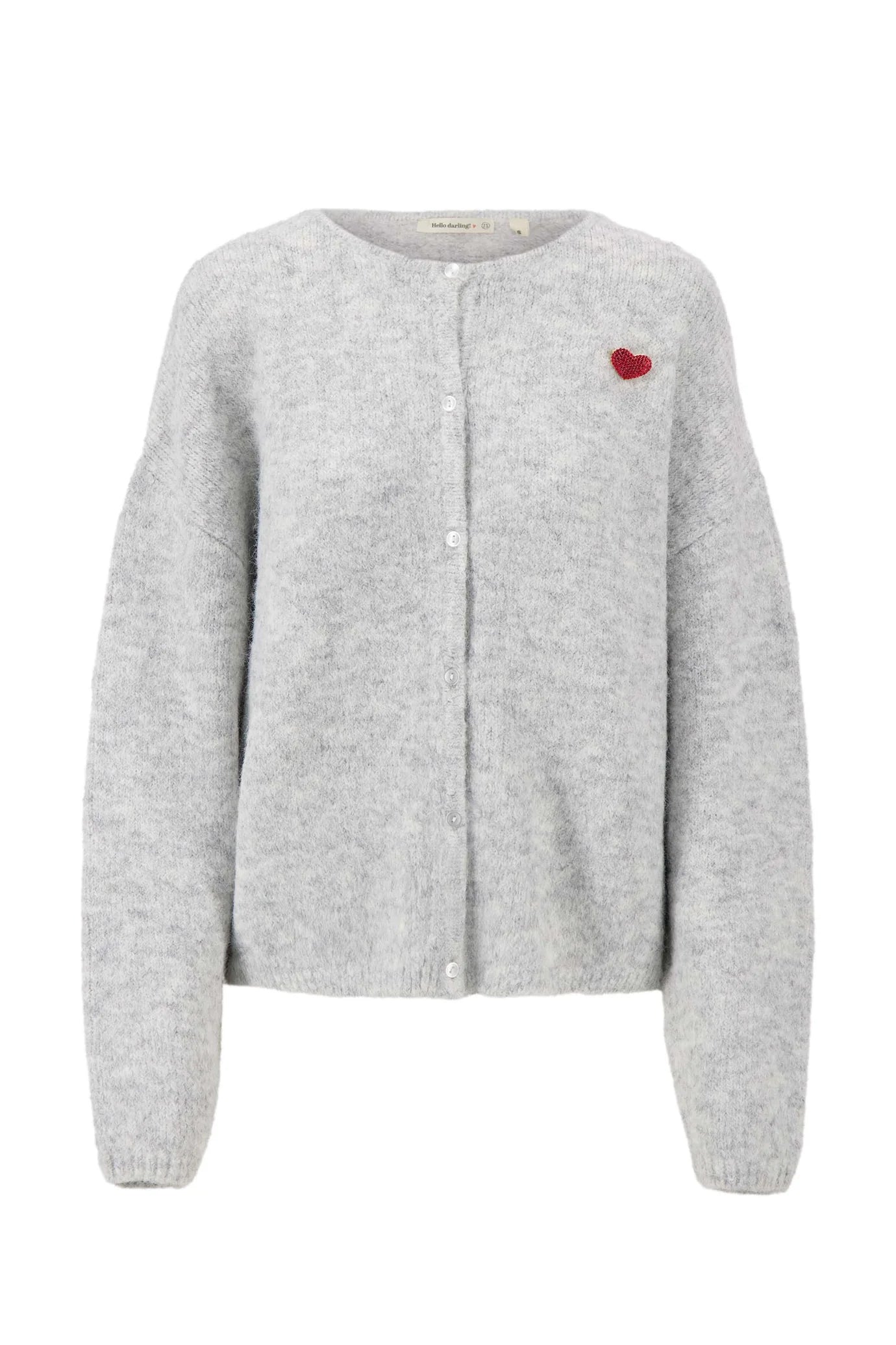 Zusss Basic Vestje Lange Mouw Met Broche