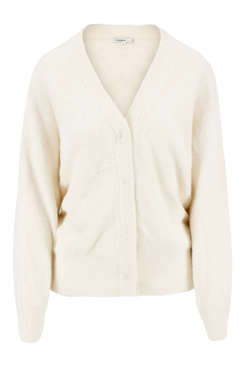 Zusss batwing cardigan in fluffy yarn